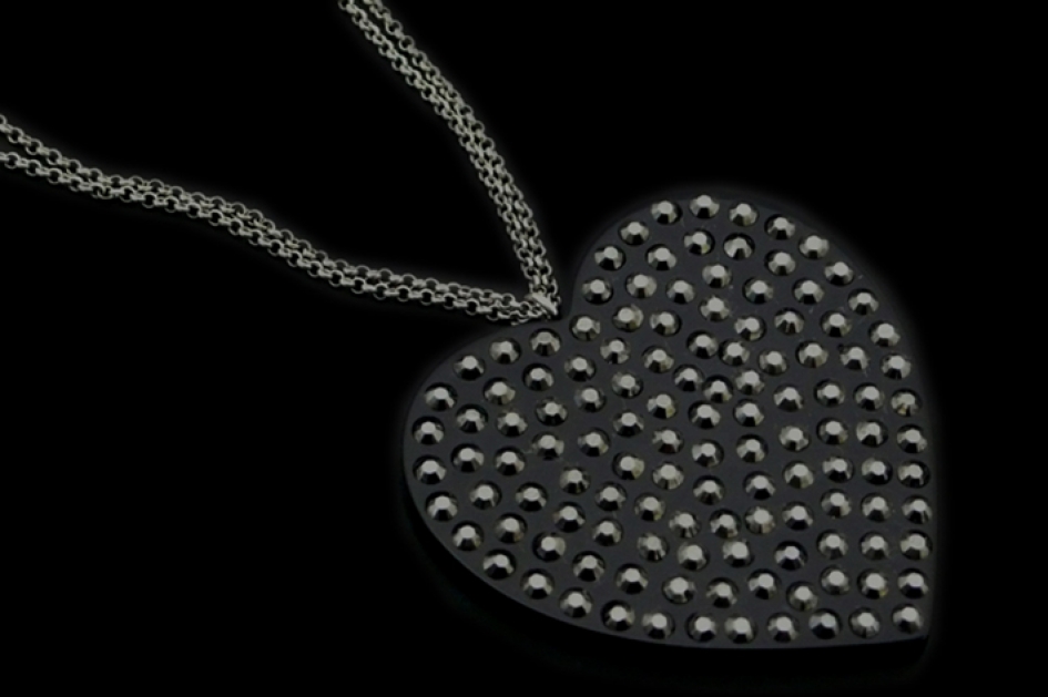 AMORA mit Silberkette /925 rhodiniert