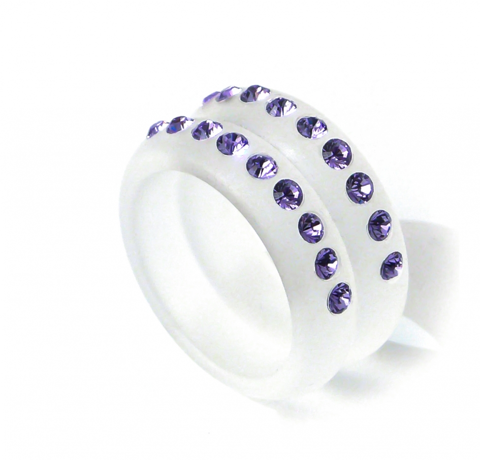 TWIN RING MATT Violet